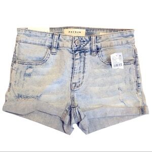 NWT PacSun Super Stretch Shortie Jean Shor…